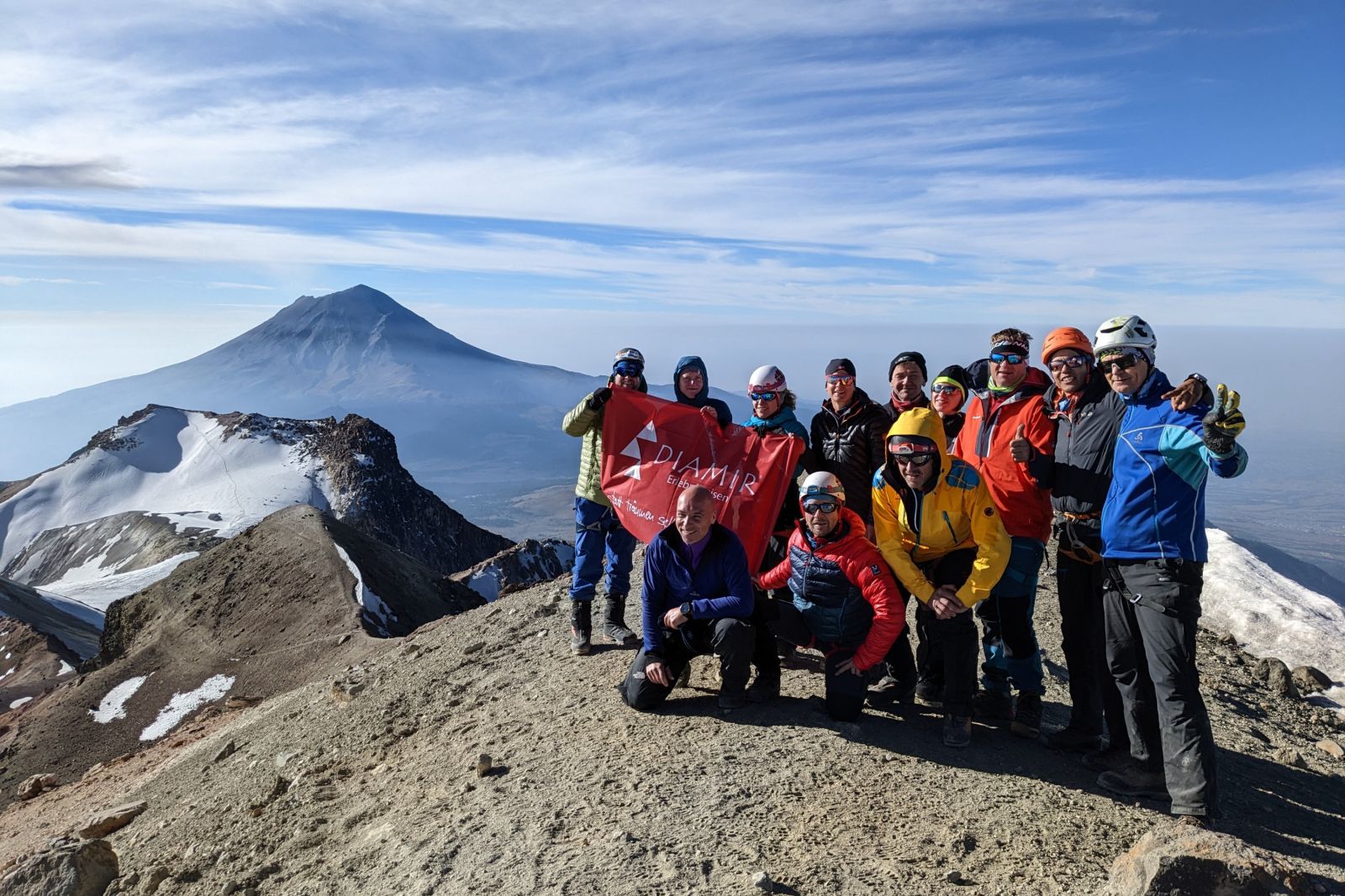 Gipfelaspiranten auf dem Iztaccihuatl 5286m