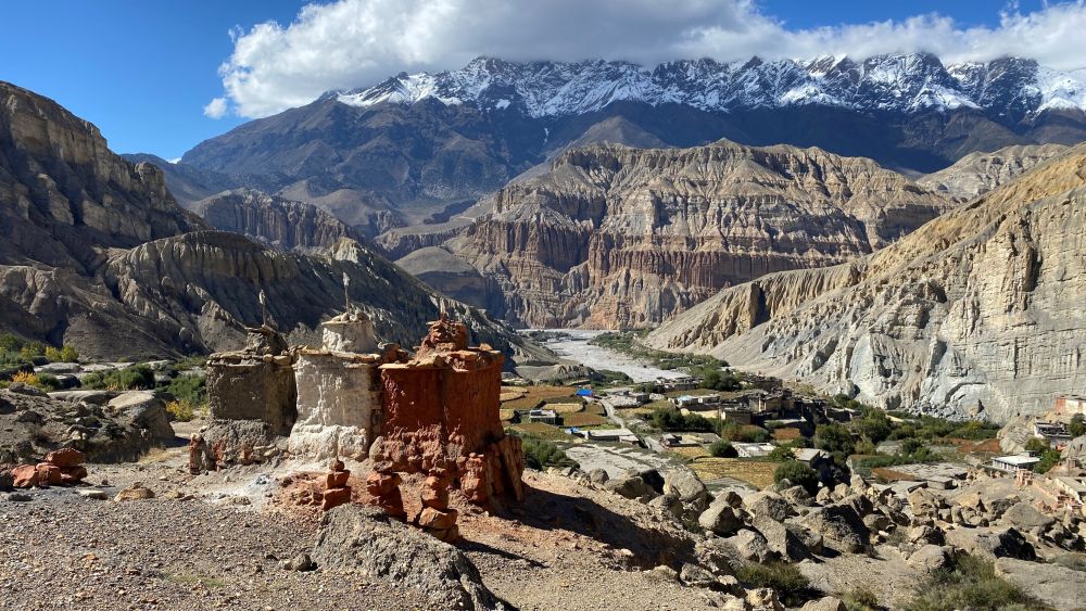Kontrastlandschaften im Mustang, Nepal