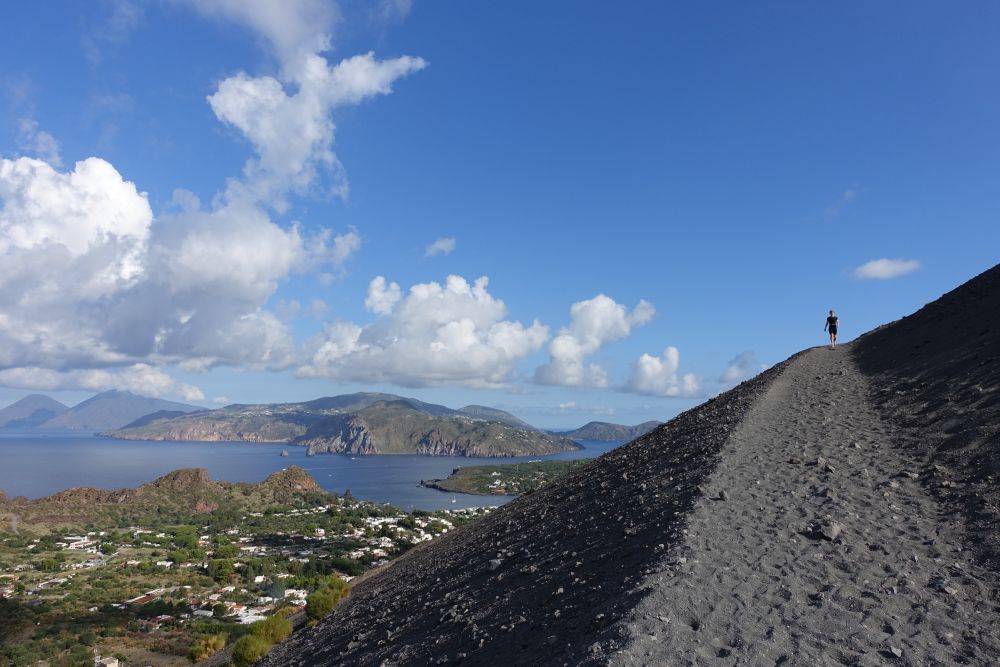 Insel Vulcano: Aufsteig an den Hängen des aktiven Vulkans