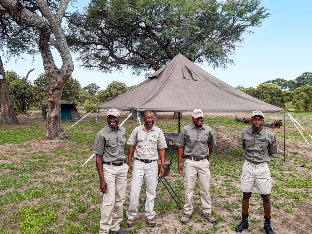 Das Team des Mobile Safari Camps