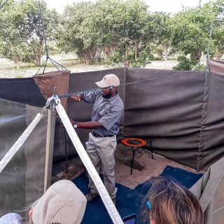 Das „Buschbad“ im Mobile Safari Camp