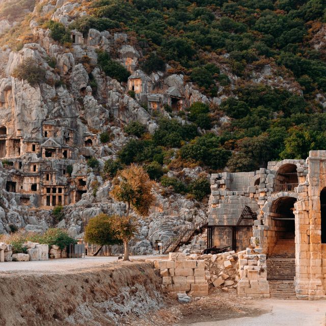 Die Banner Ruinen Myra der antiken Stadt in Demre zu Antalya