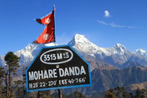Mohare Danda mit Blick zum Annapurna Südgipfel