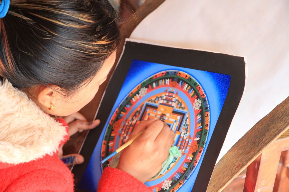 Thangka Painting School in Bhaktapur