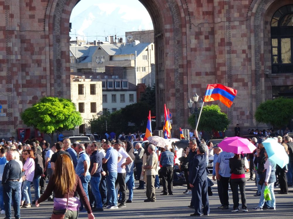 Demonstration in Jerewan