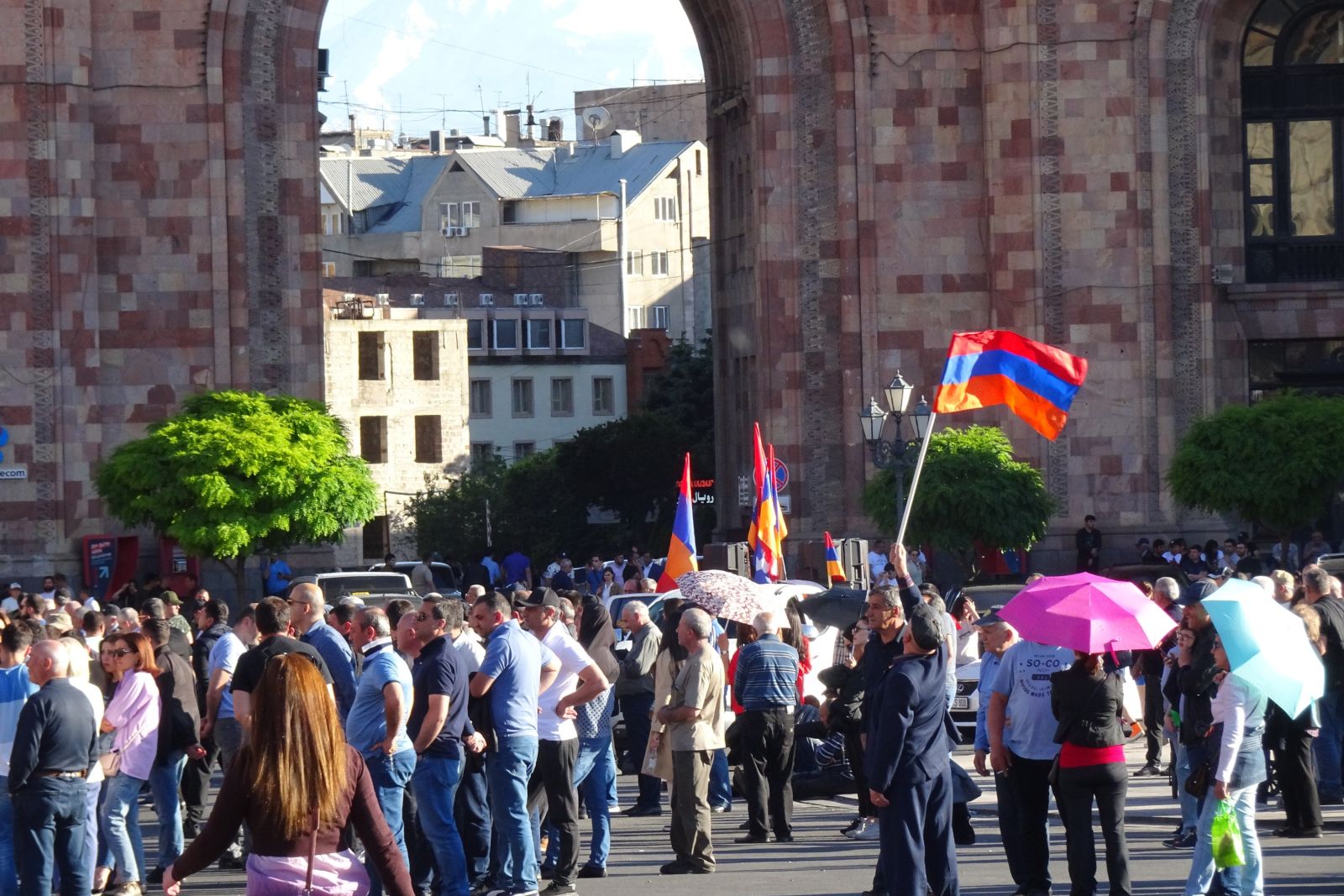 Demonstration in Jerewan