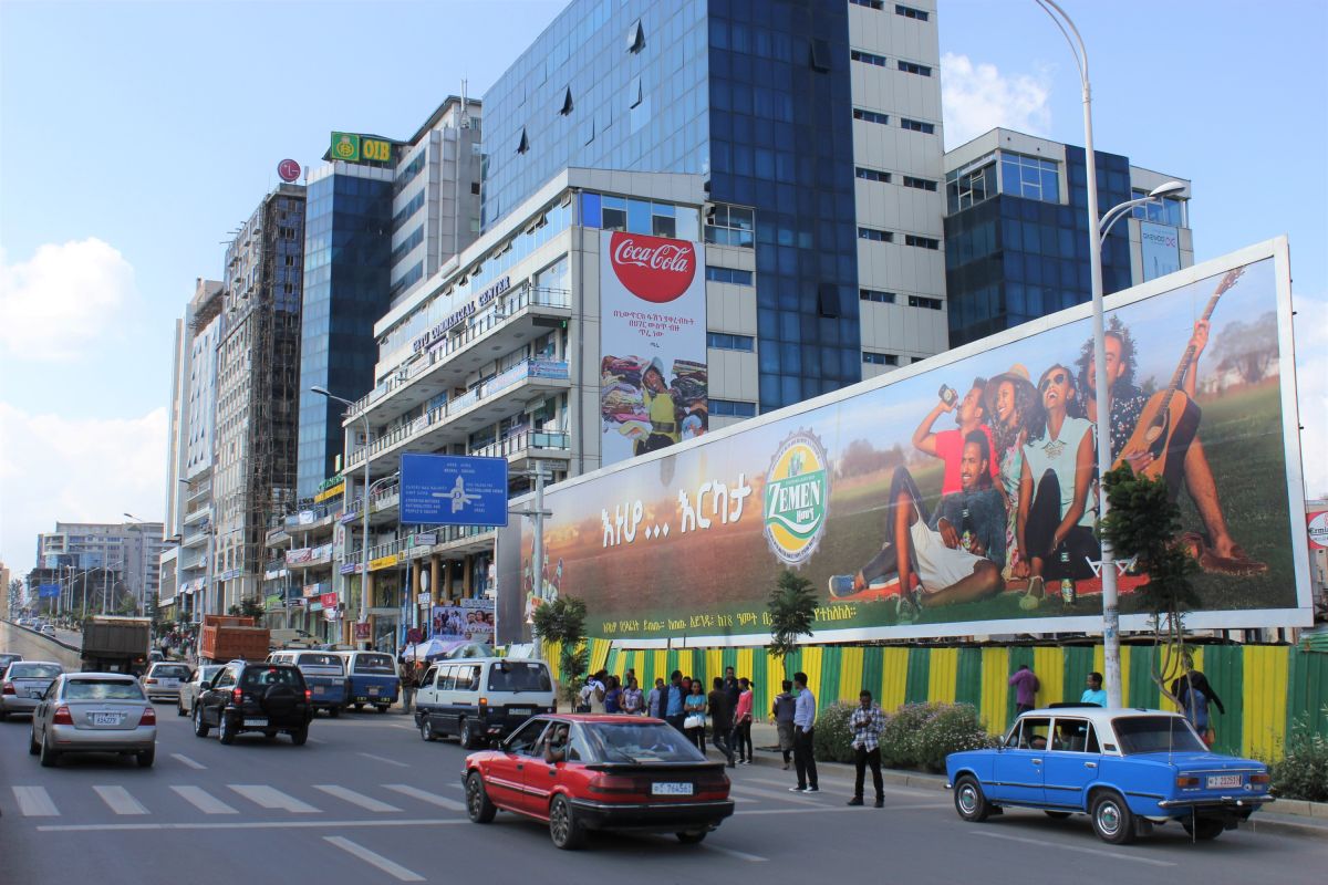 Bole Road in Addis Abeba