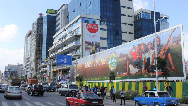 Bole Road in Addis Abeba
