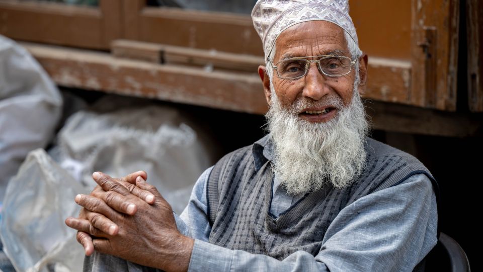 Mann in Kaschmir