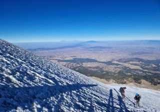Abstieg am Pico de Orizaba mit spektakulärer Aussicht