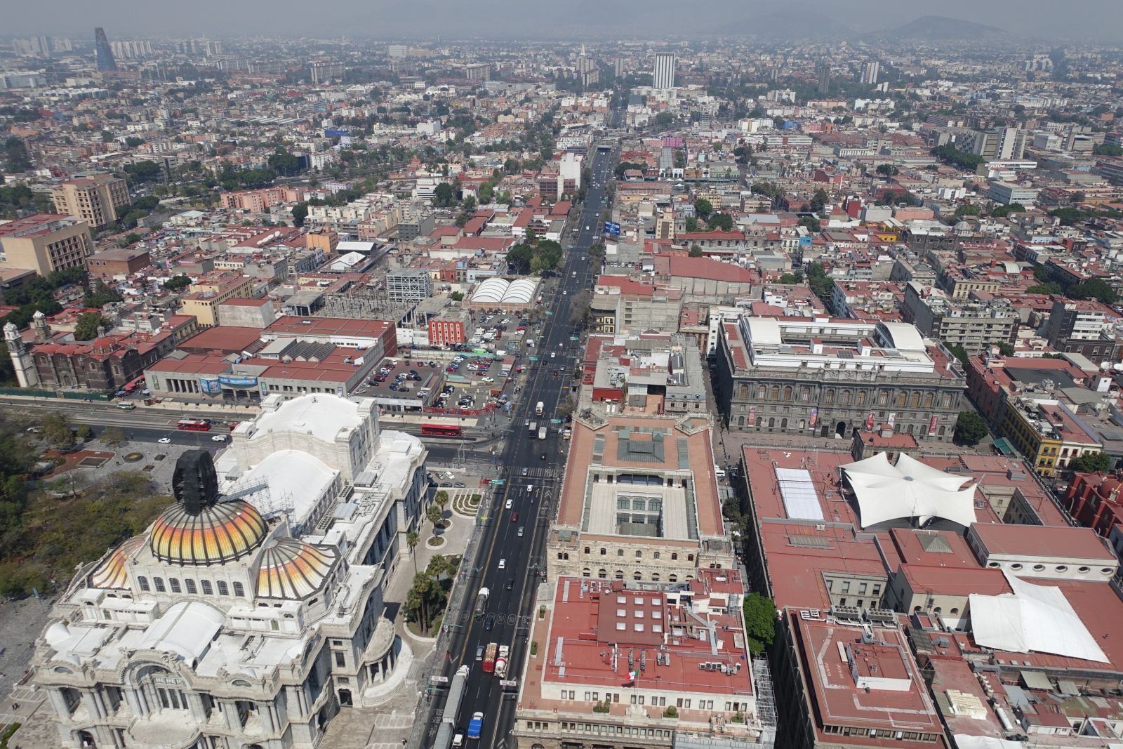 Mexiko-Stadt aus der Vogelperspektive