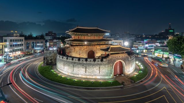 Teil der Festung von Suwon