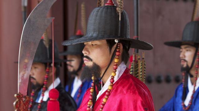 Palast-Garde in Seoul