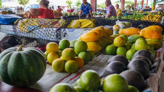 Buntes und gemütliches Markttreiben in Apia