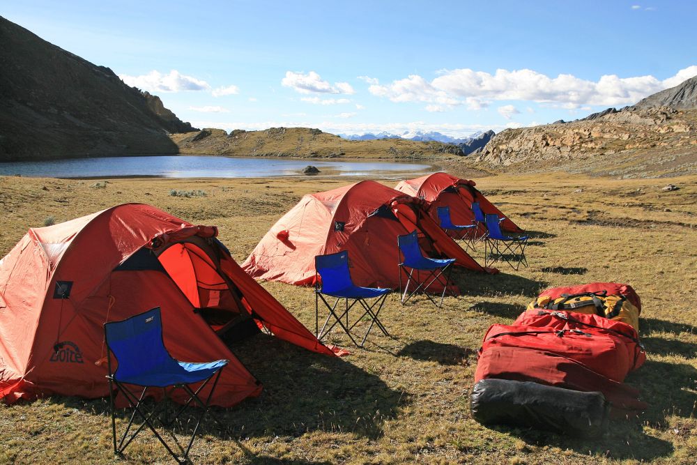Zeltlager in der Cordillera Huayhuash