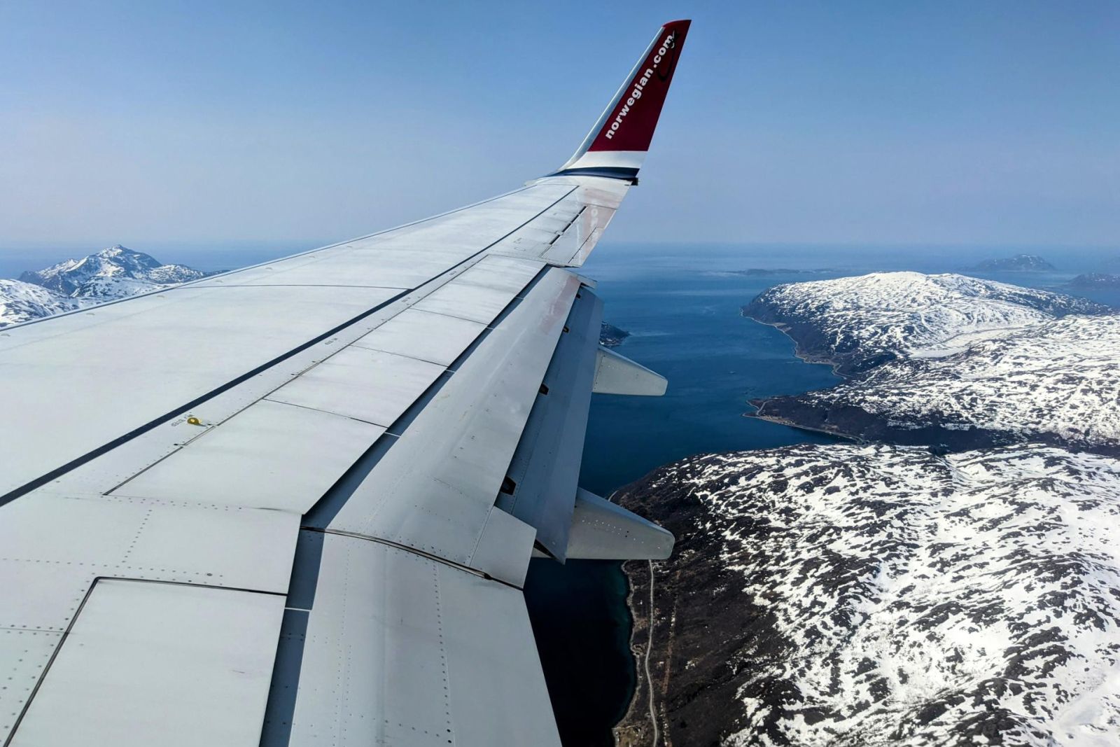 Rückflug über Norwegen nach Deutschland