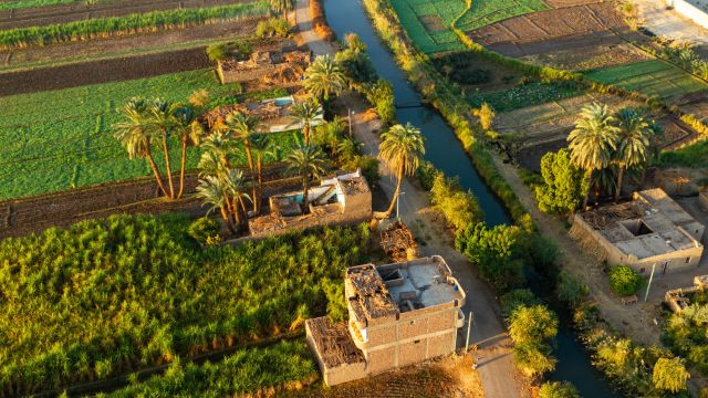 Dörfer bei Assuan in Ägypten