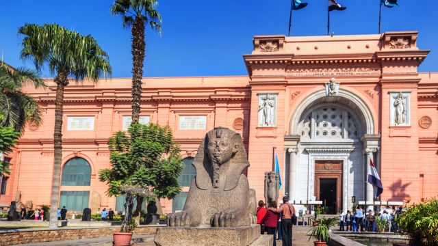 Haupteingang des Ägyptischen Museums in Kairo