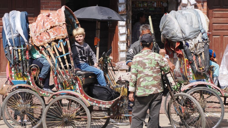 Rikscha-Fahrt in Kathmandu