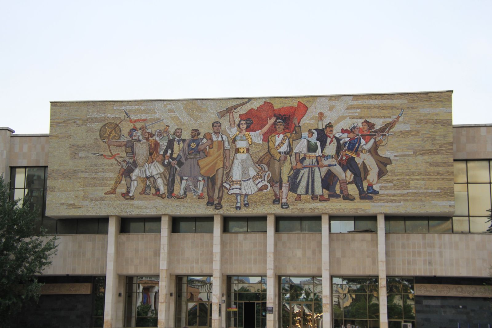 Mosaik am Nationalmusem in Tirana