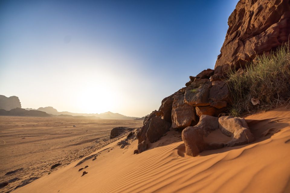 Sonnenuntergang in der Wüste, Wadi Rum