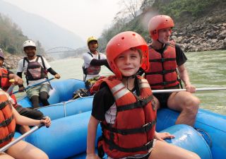Rafting mit Kindern in Nepal