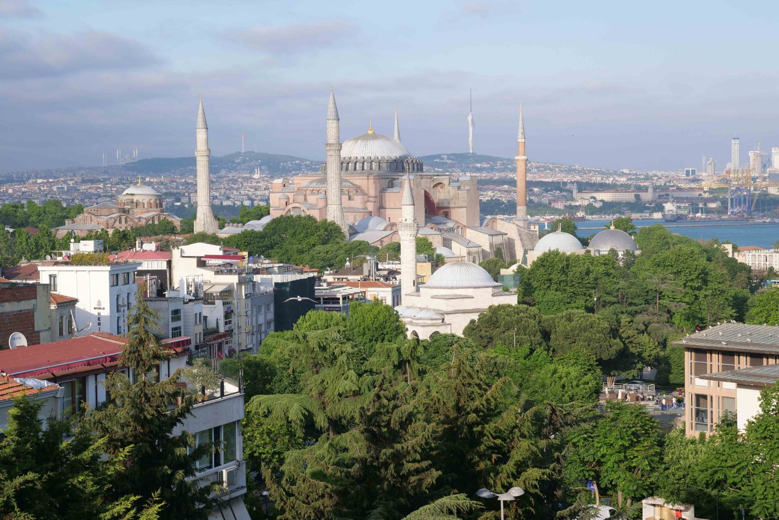 Blick vom Hali-Hotel in Istanbul