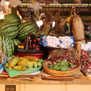 Bunter Markt in Uganda