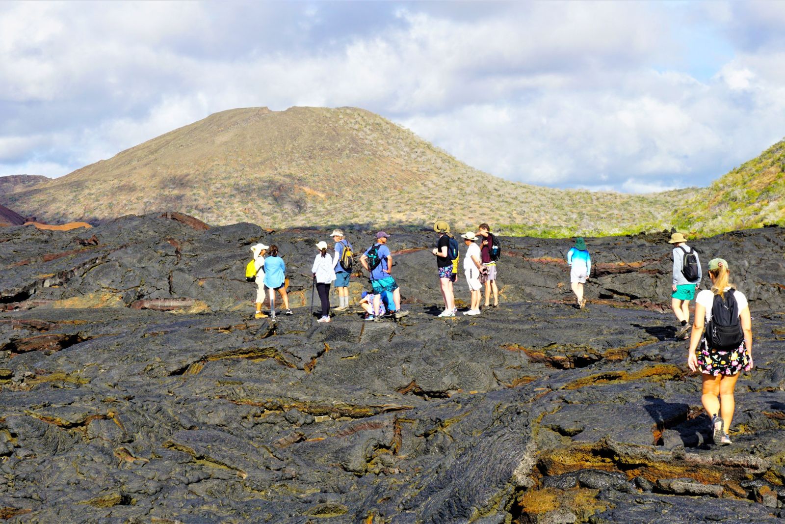Wanderung über die Lavafelder der Insel Santiago