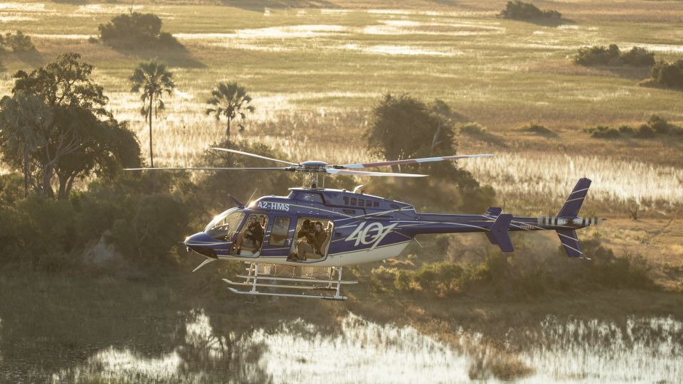 Abenteuer Helikopterrundflug im Okavango-Delta