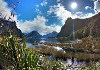 Die idyllische Kulisse von Milford Sound