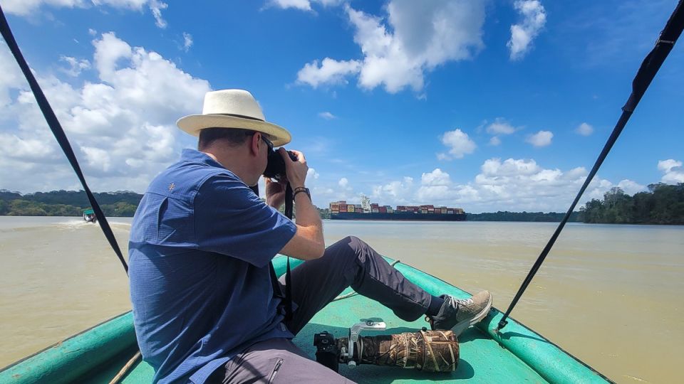 Der Güterverkehr auf dem Panamakanal ist ein Fotografigesch Highlight