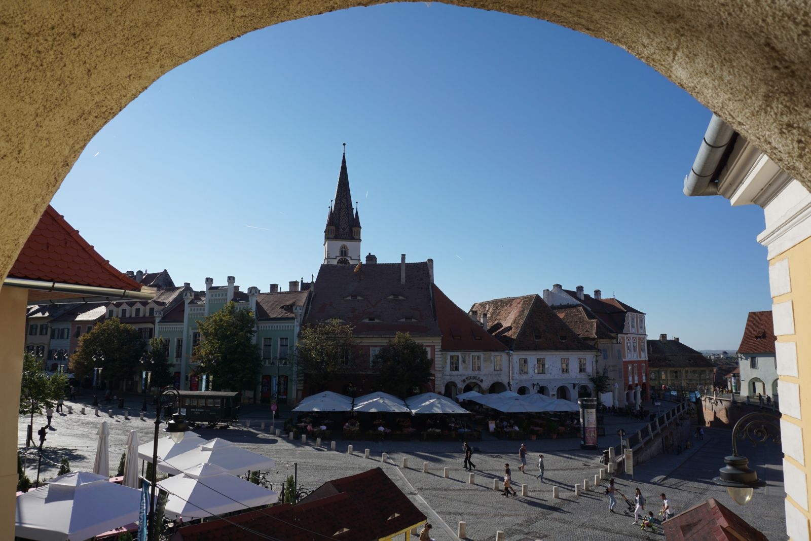 In der Innenstadt von Sibiu