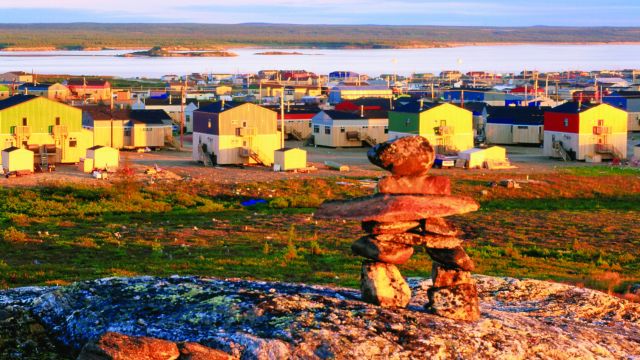 Inuit-Siedlung in Nunavik