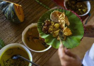 Köstliches Essen in Sri Lanka