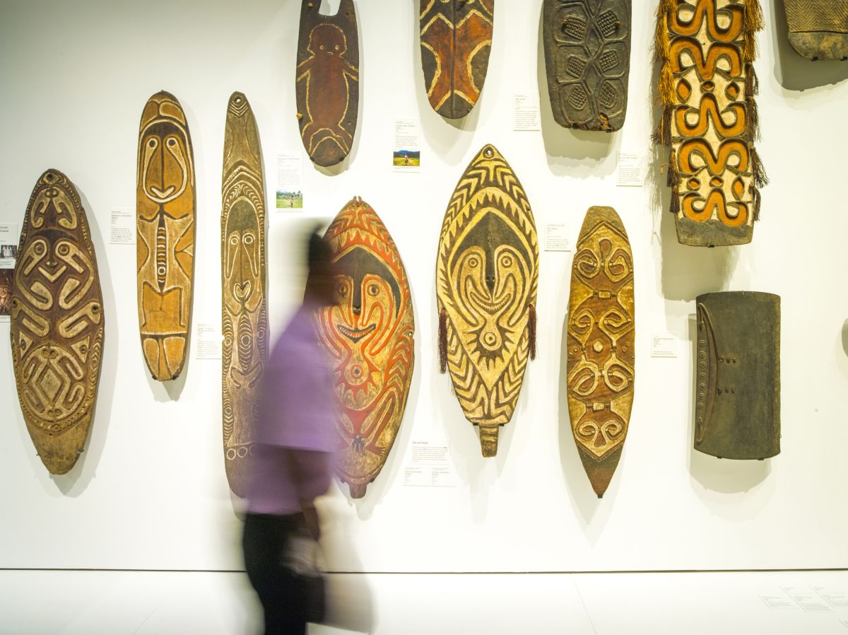 Volkskunst im Nationalmuseum in Port Moresby