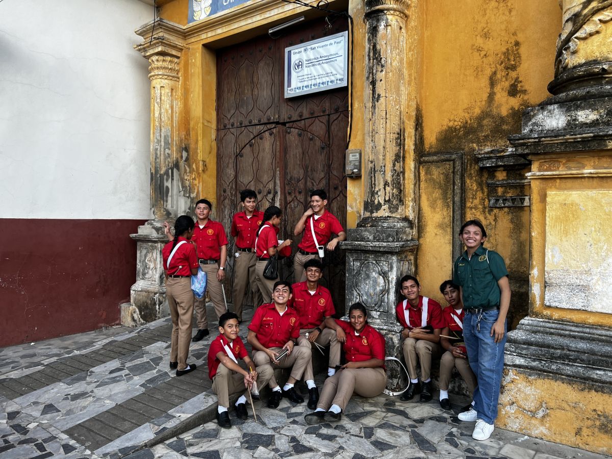 Studenten in Nicaraguas schöner Universitätsstadt Leon
