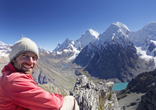 Fantastisches Panorama bei der Besteigung des Chopicalqui - Peru