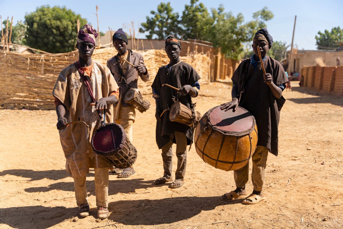 Musiker der ethnischen Hausa