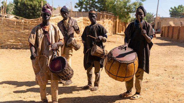 Musiker der ethnischen Hausa