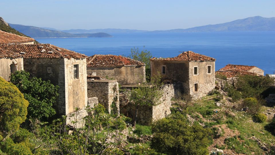 Blick von Qeparo auf das Ionische Meer