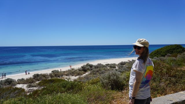Blick auf den Strand von Cottesloe bei Perth