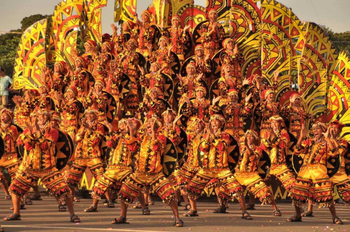 Farbesfrohes Festival auf den Philippinen