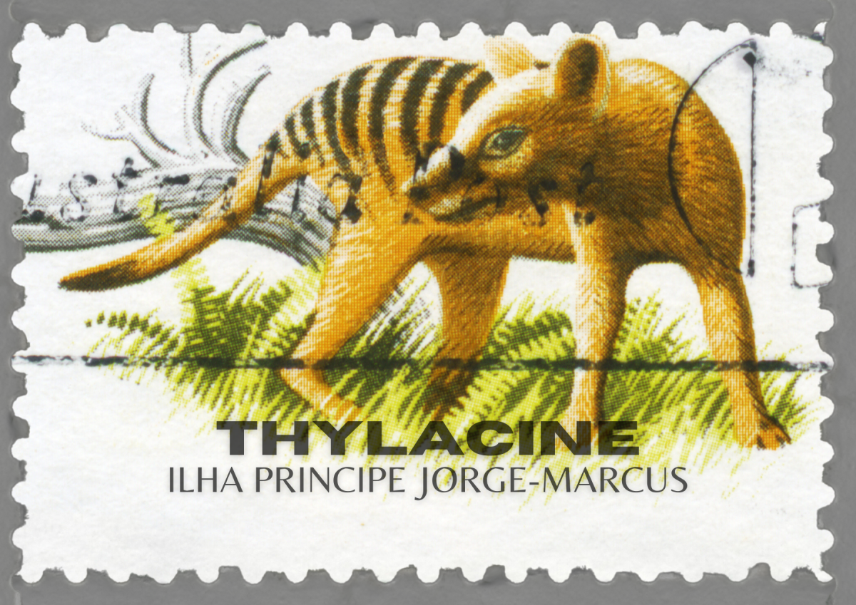 Briefmarke mit Beuteltiger