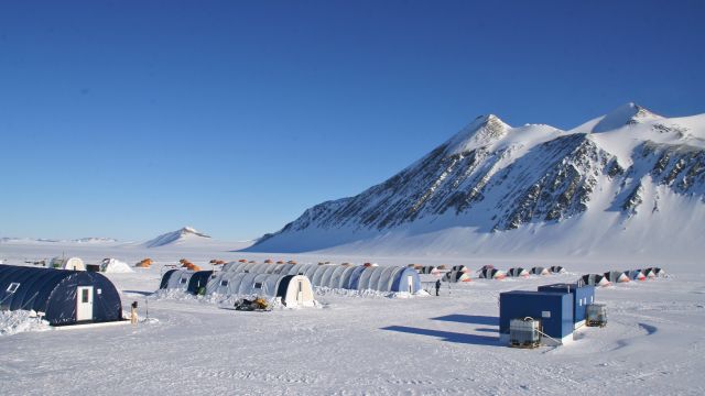 Im Camp am Union Glacier