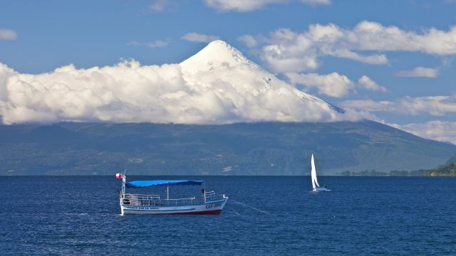 Lago Todos Los Santos mit dem Vulkan Osorno