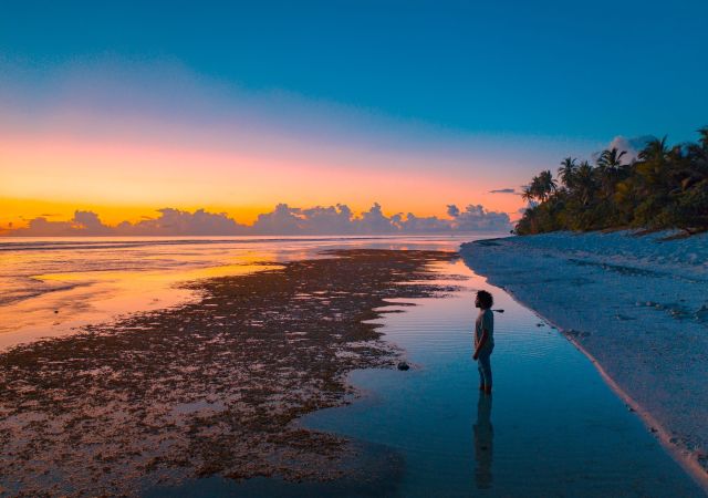 Sunset auf dem Malediven