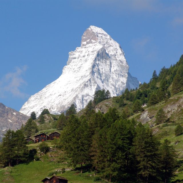 Das Matterhorn in der Schweiz. Sicher einer der schönsten Gipfel der Alpen!